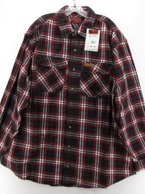 Five Brother Shirt XXL Tall Deluxe Flannel Plaid Work Heavyweight NEW